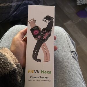 Nexa Fitness Tracker - Black and Pink